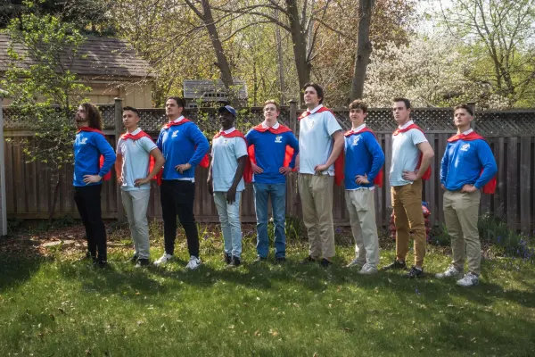 The Hero Washing crew in their capes