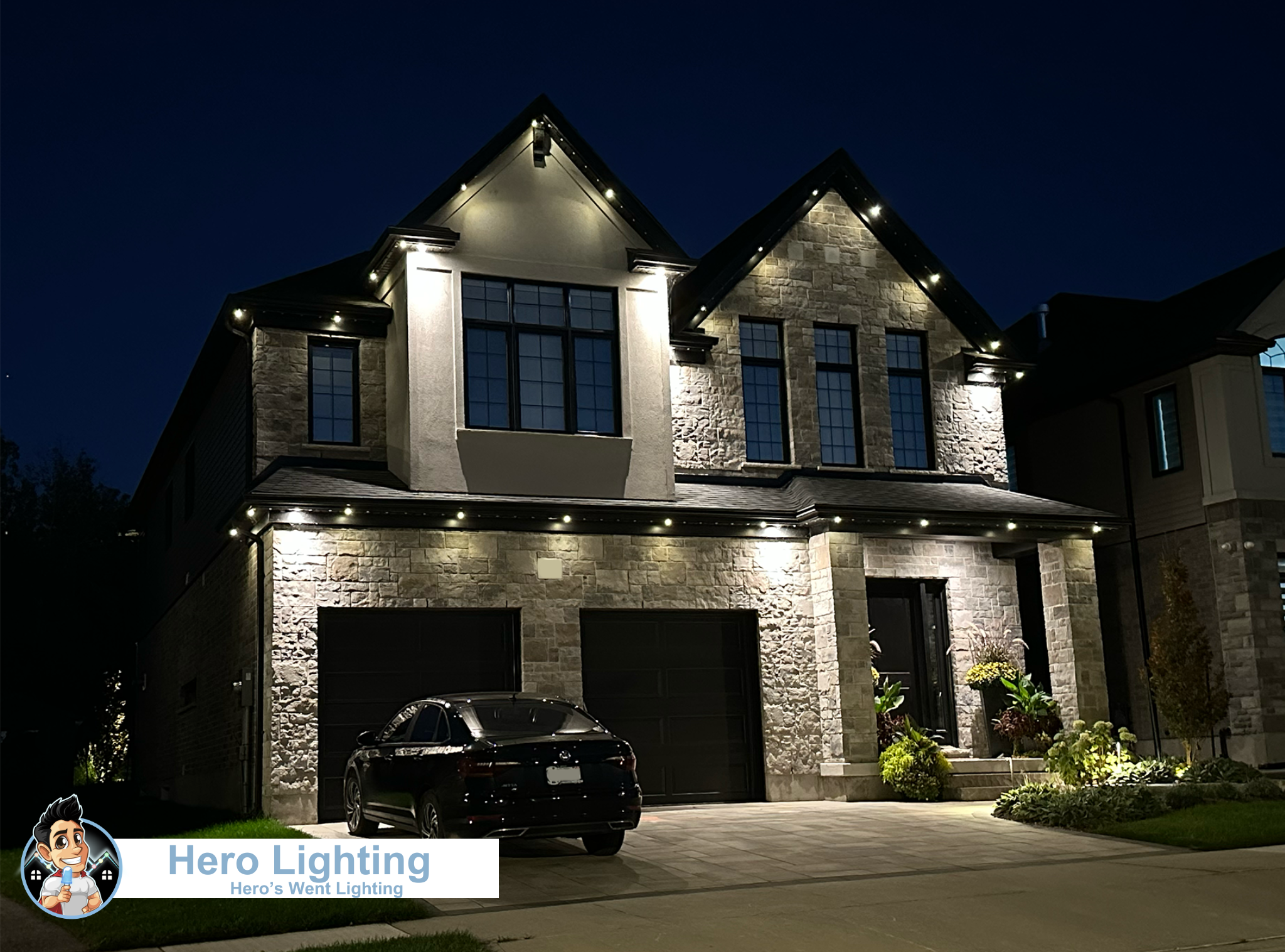 Permanent LED lights installation